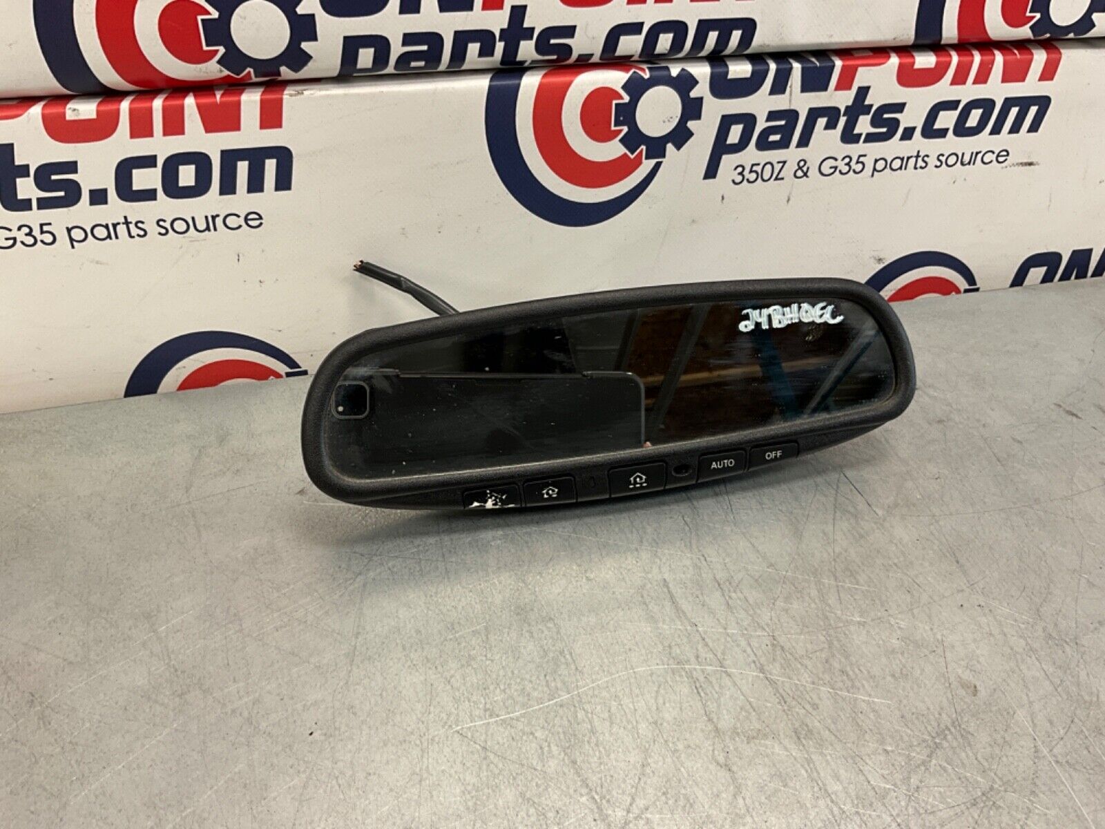 2005 Nissan Z33 350Z Home Link Rear View Mirror Auto Dim OEM 24BHQEC - On Point Parts Inc