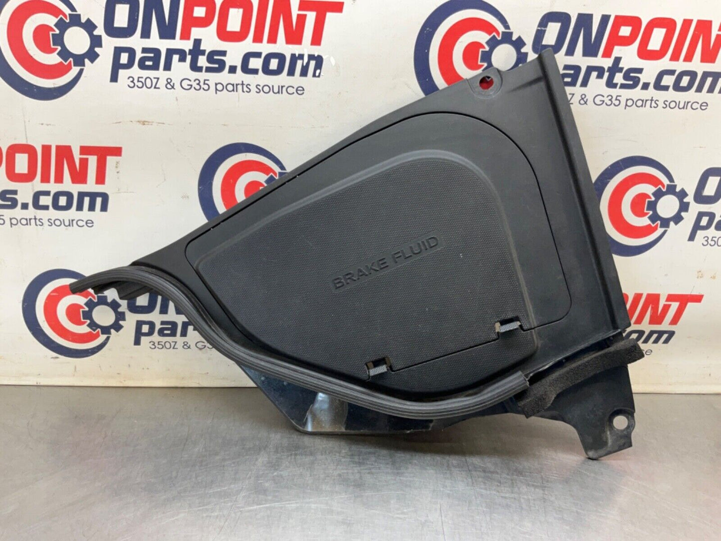 2014 Nissan Z34 370Z Driver Left Front Brake Fluid Cover Bezel Trim OEM 14BILE2 - On Point Parts Inc
