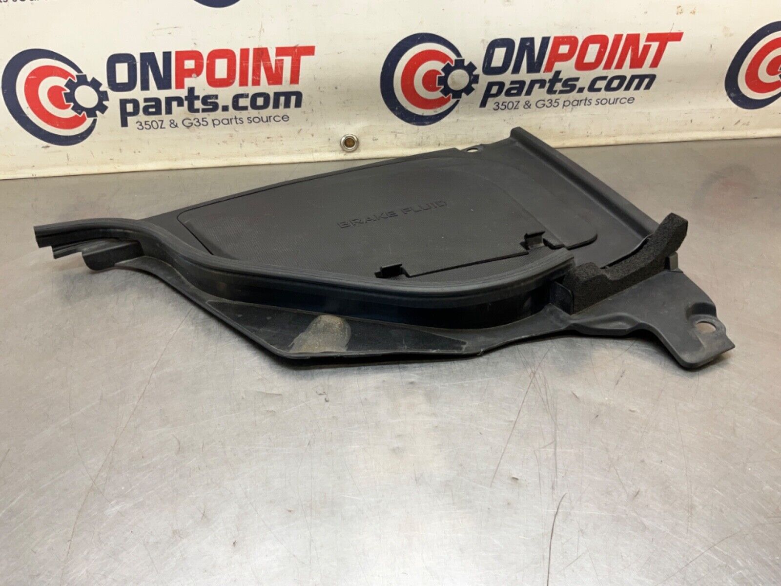 2014 Nissan Z34 370Z Driver Left Front Brake Fluid Cover Bezel Trim OEM 14BILE2 - On Point Parts Inc