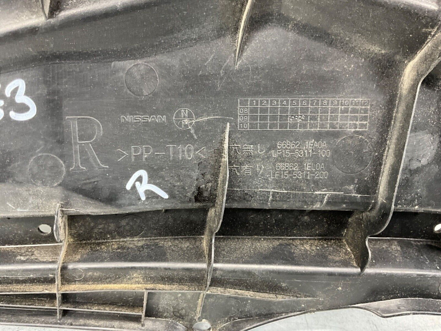 2014 Nissan Z34 370Z Front Windshield Wiper Cowl Assembly OEM 14BILE3 - On Point Parts Inc