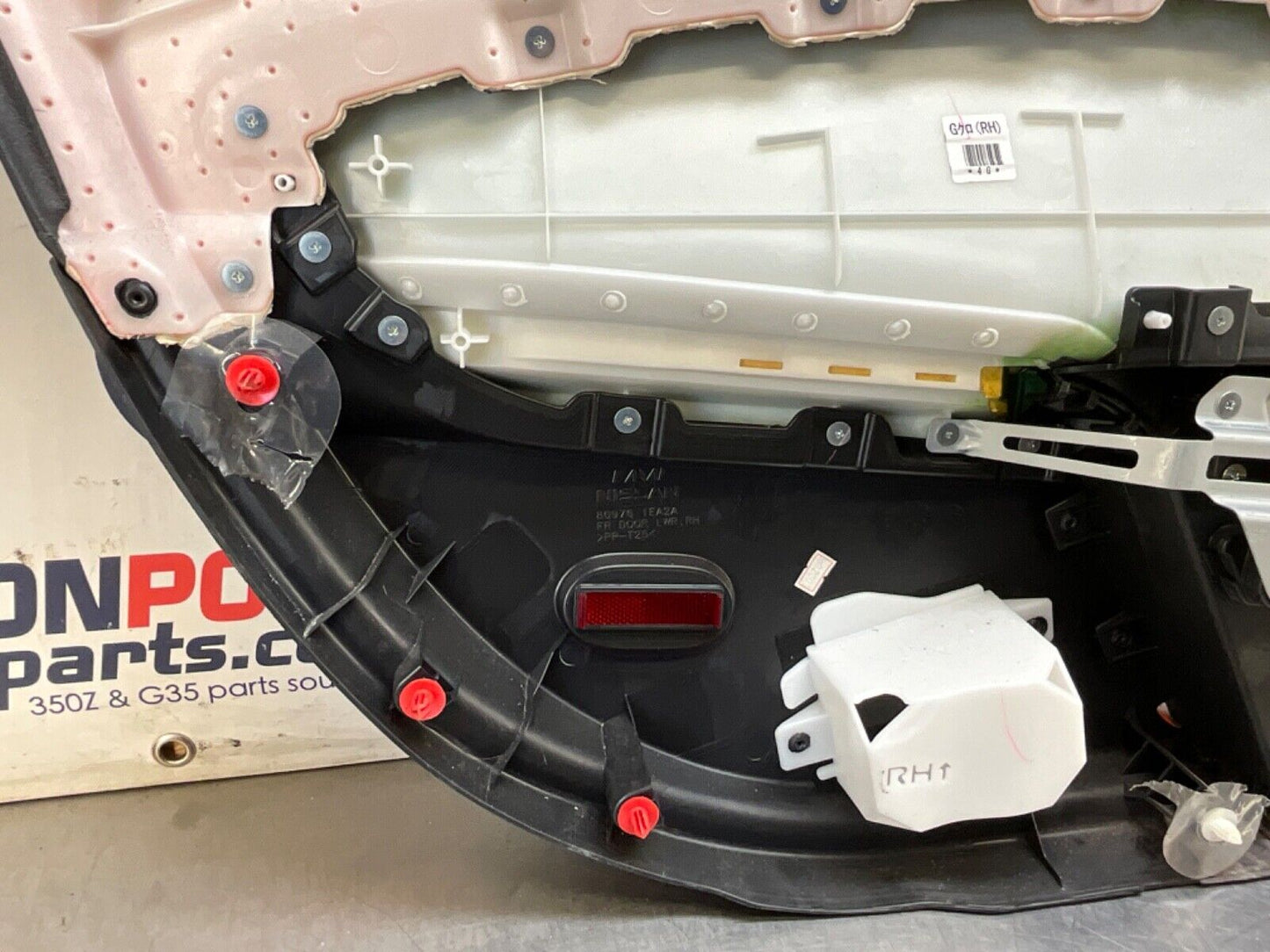 2014 Nissan Z34 370Z Passenger Right Interior Door Panel Trim OEM 14BILE8 - On Point Parts Inc