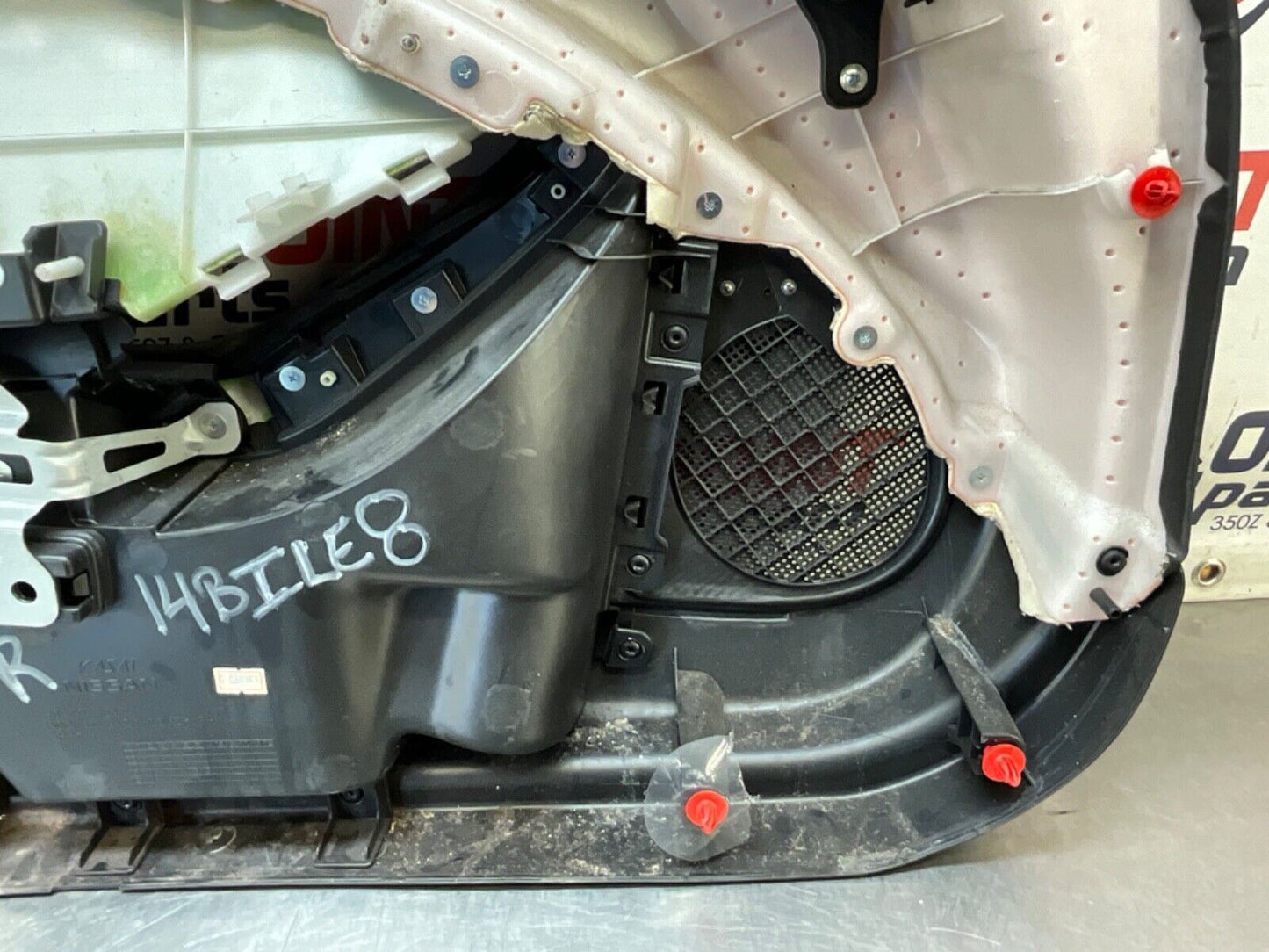 2014 Nissan Z34 370Z Passenger Right Interior Door Panel Trim OEM 14BILE8 - On Point Parts Inc