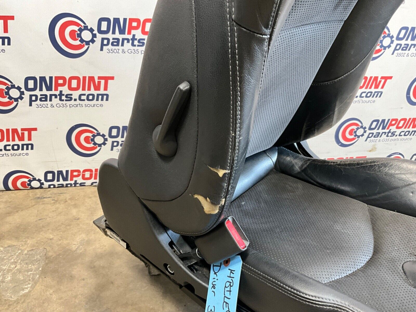 2014 Nissan Z34 370Z Driver Left Power Leather Suede Heated Seat OEM 14BILE9 - On Point Parts Inc