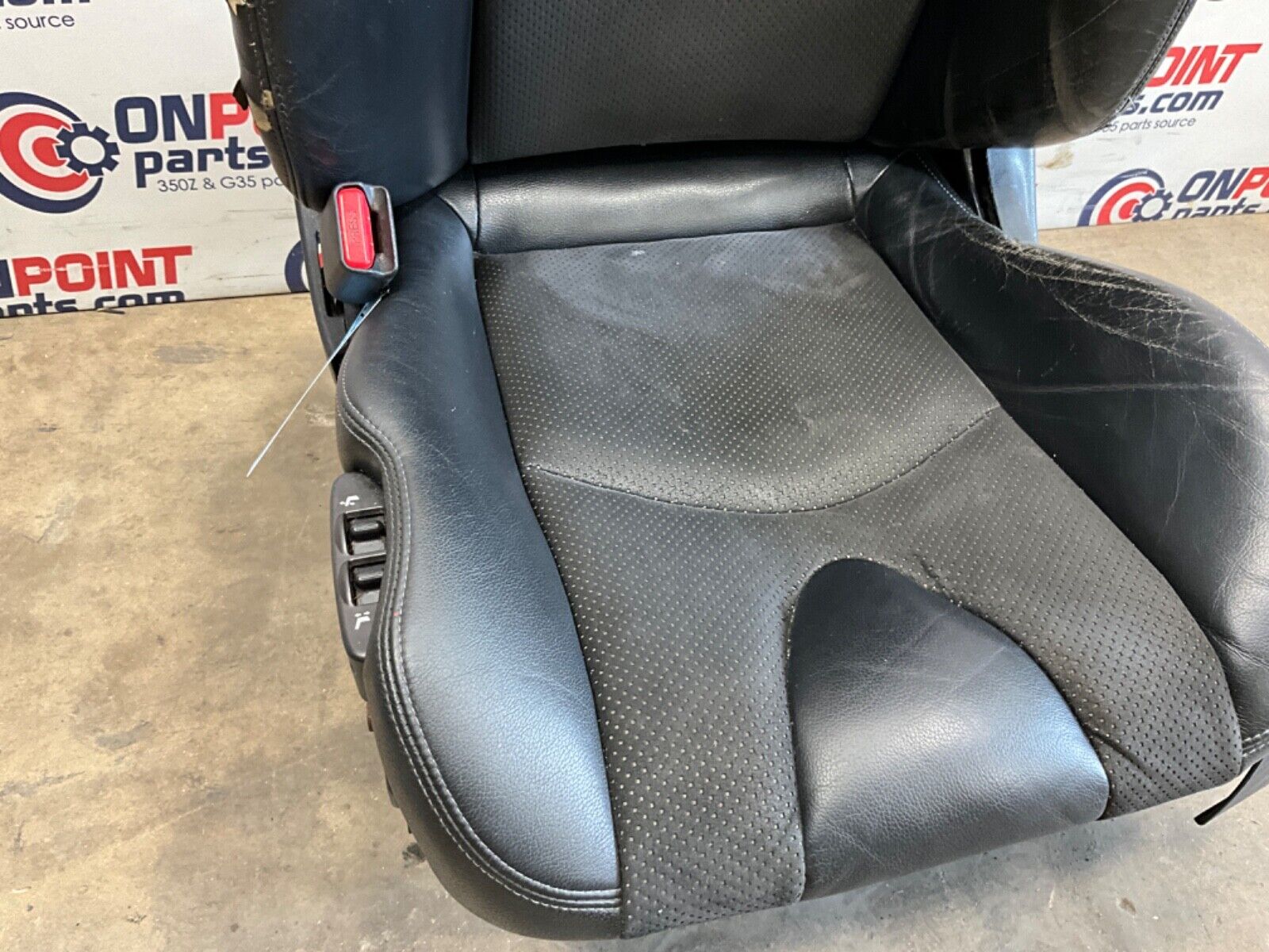 2014 Nissan Z34 370Z Driver Left Power Leather Suede Heated Seat OEM 14BILE9 - On Point Parts Inc
