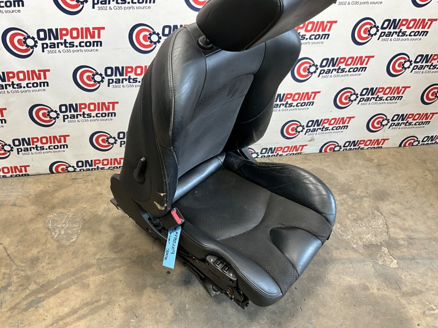 2014 Nissan Z34 370Z Driver Left Power Leather Suede Heated Seat OEM 14BILE9 - On Point Parts Inc