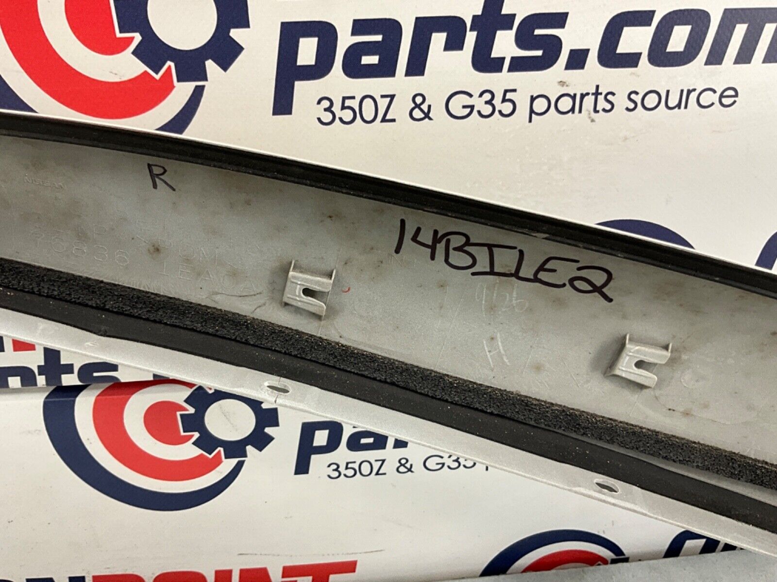 2014 Nissan Z34 370Z Passenger Right Exterior A Pillar Trim 76836 OEM 14BILE2 - On Point Parts Inc