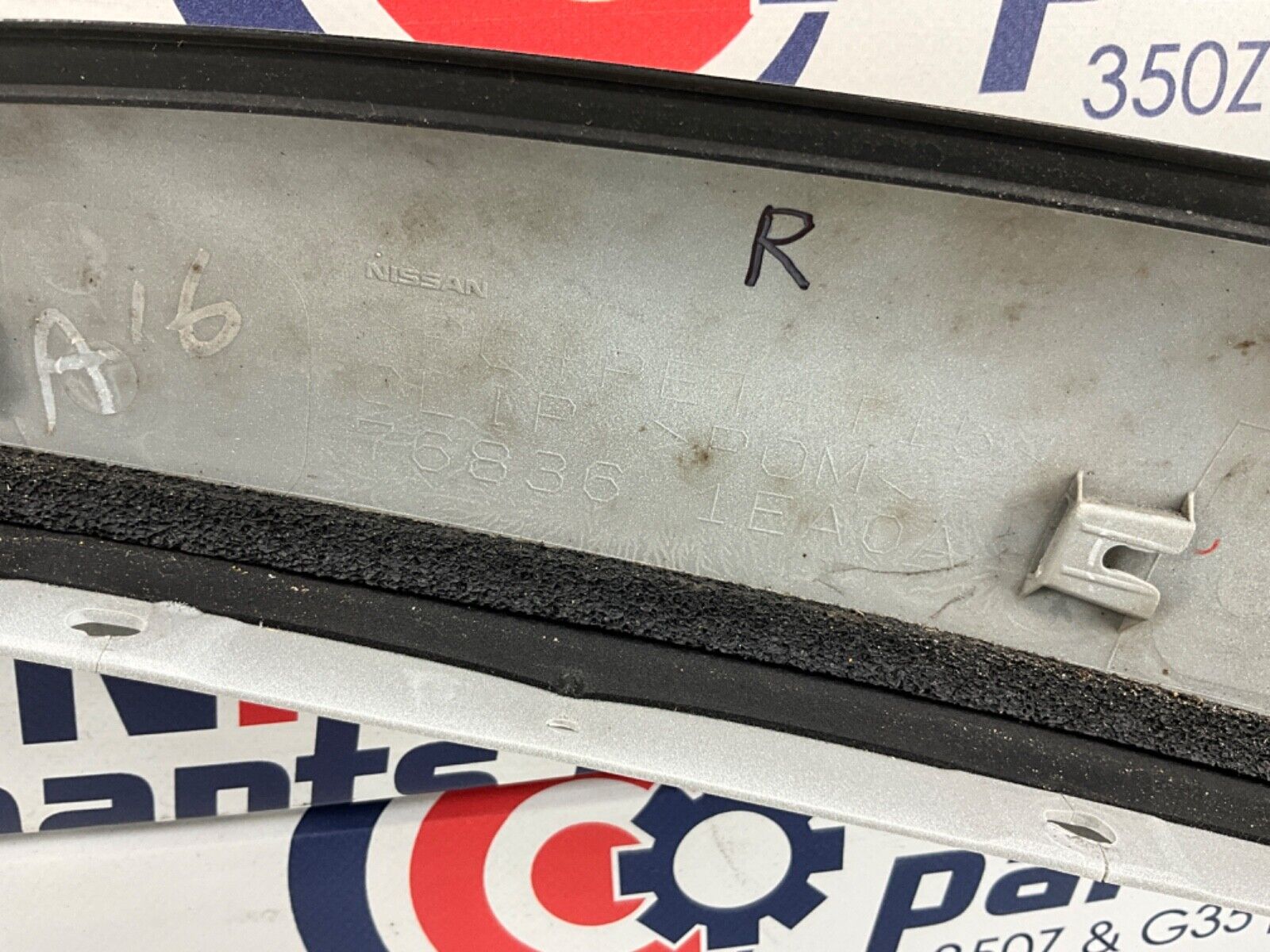 2014 Nissan Z34 370Z Passenger Right Exterior A Pillar Trim 76836 OEM 14BILE2 - On Point Parts Inc