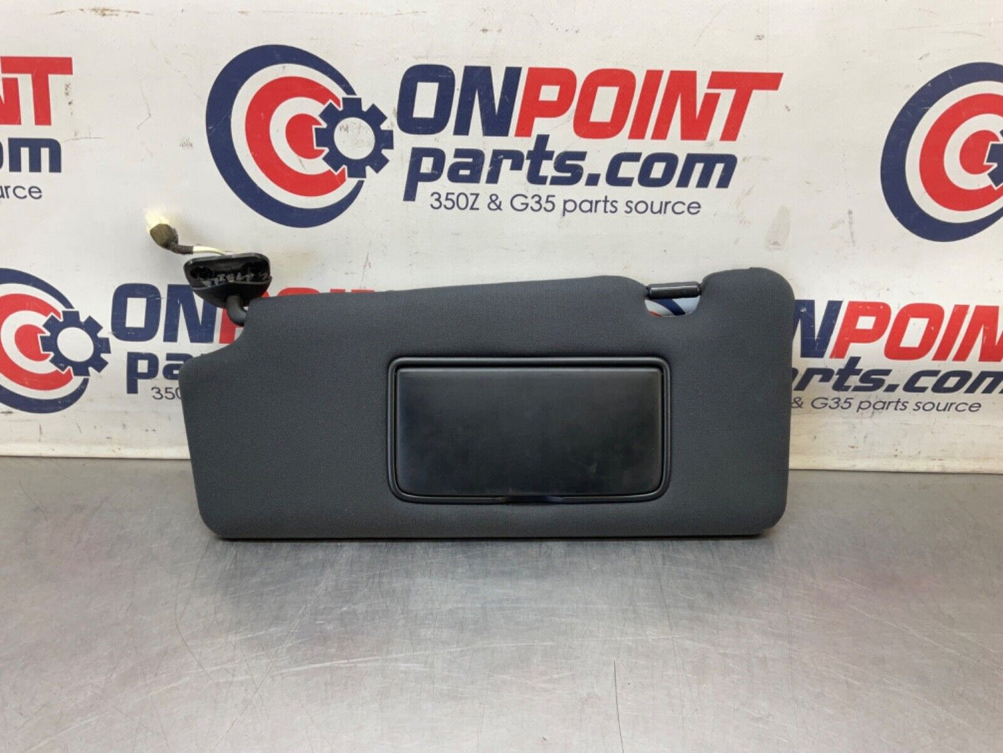 2014 Nissan Z34 370Z Driver Left SunVisor with Mirror  OEM 14BILEA - On Point Parts Inc