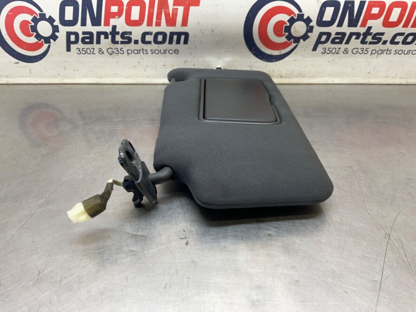 2014 Nissan Z34 370Z Driver Left SunVisor with Mirror  OEM 14BILEA - On Point Parts Inc