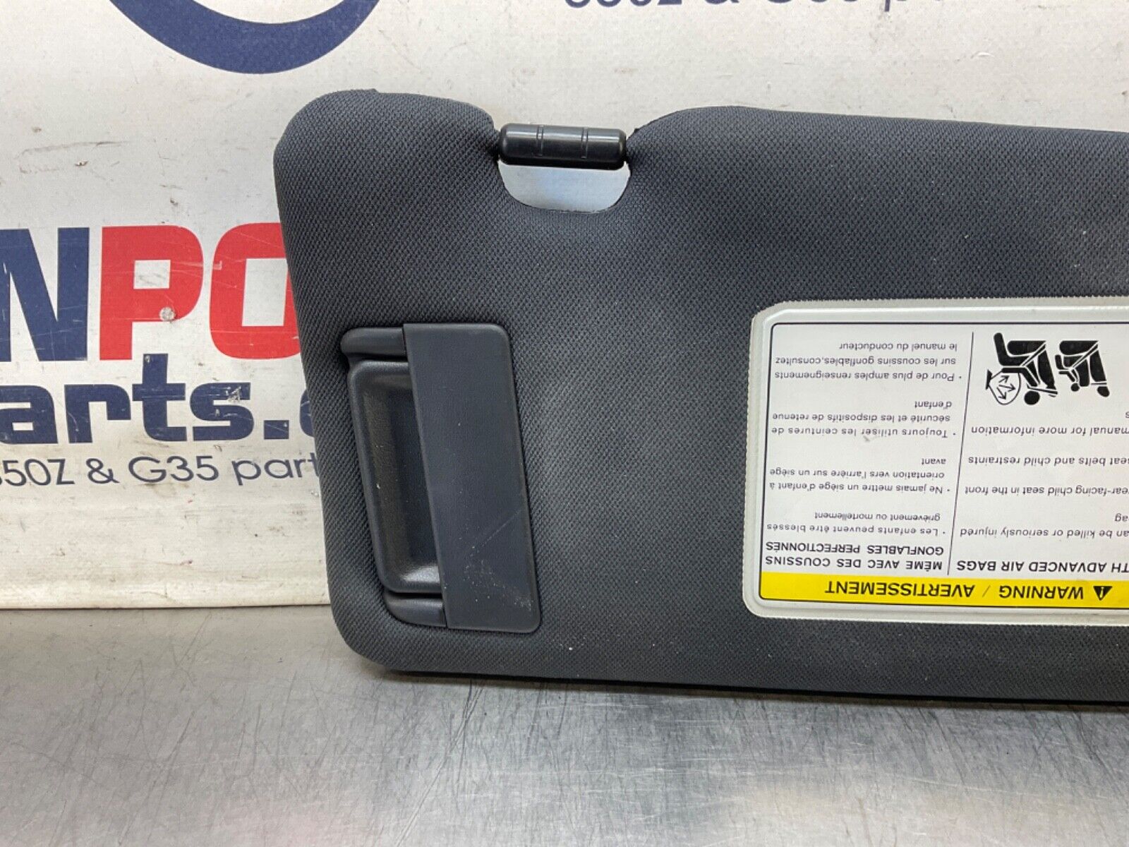 2014 Nissan Z34 370Z Driver Left SunVisor with Mirror  OEM 14BILEA - On Point Parts Inc