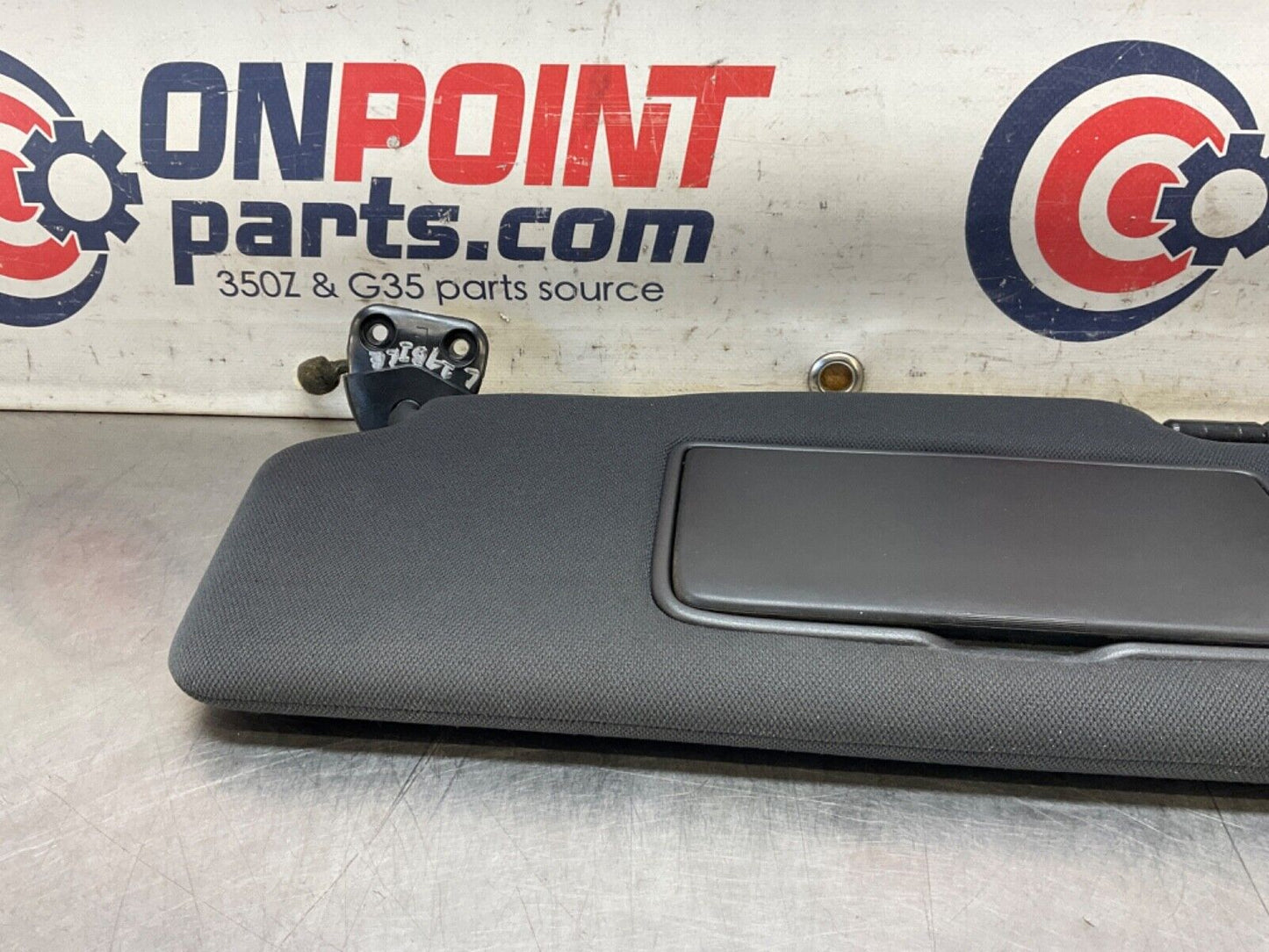 2014 Nissan Z34 370Z Driver Left SunVisor with Mirror  OEM 14BILEA - On Point Parts Inc