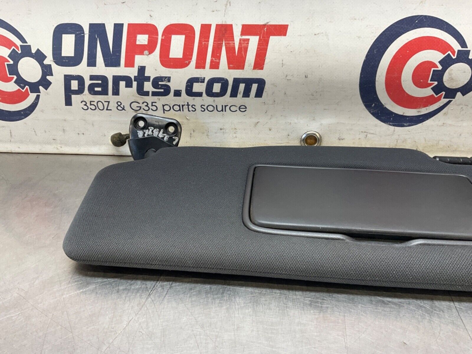 2014 Nissan Z34 370Z Driver Left SunVisor with Mirror  OEM 14BILEA - On Point Parts Inc