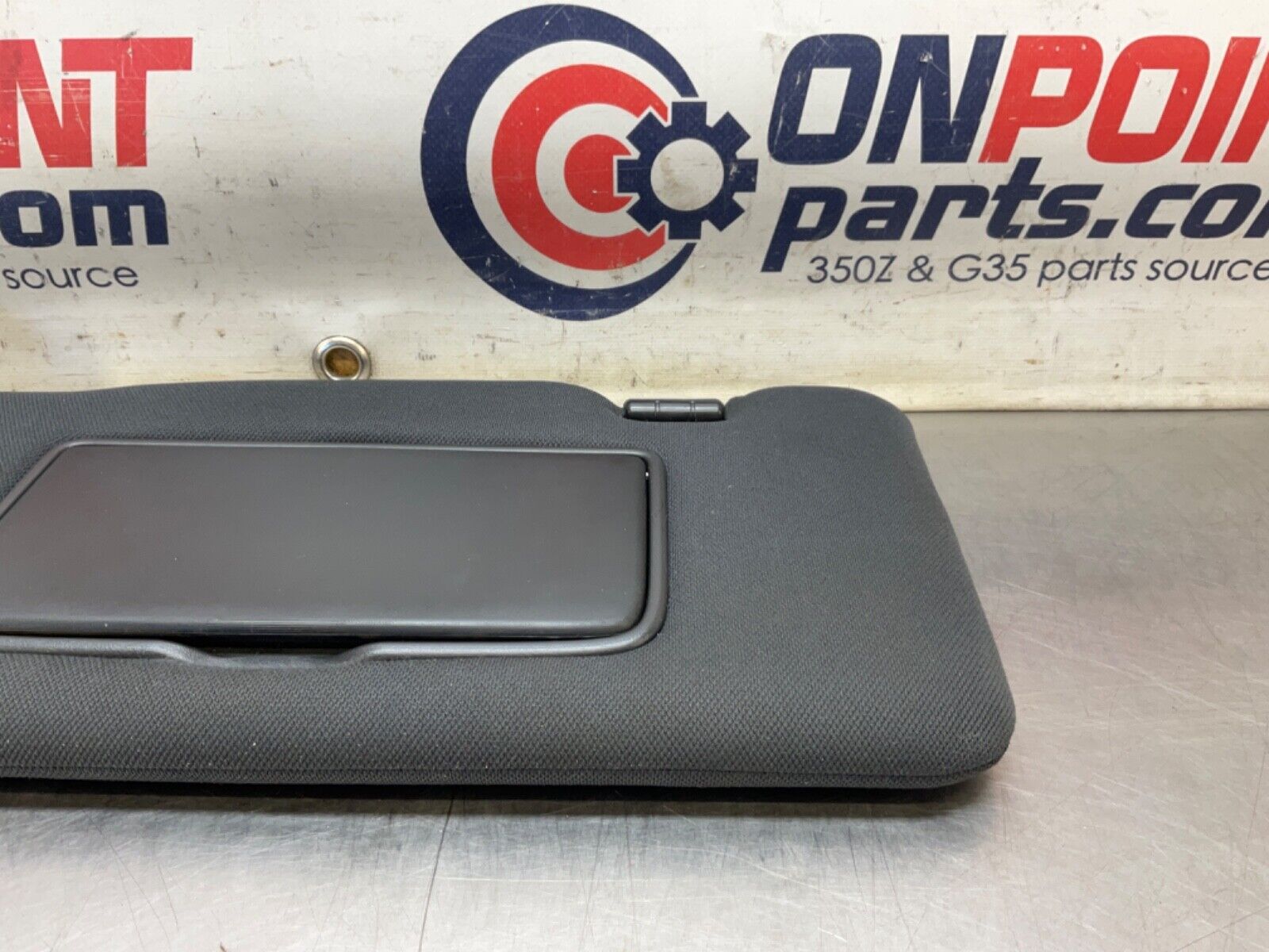 2014 Nissan Z34 370Z Driver Left SunVisor with Mirror  OEM 14BILEA - On Point Parts Inc