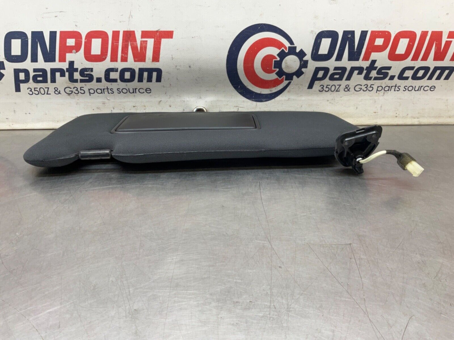 2014 Nissan Z34 370Z Driver Left SunVisor with Mirror  OEM 14BILEA - On Point Parts Inc