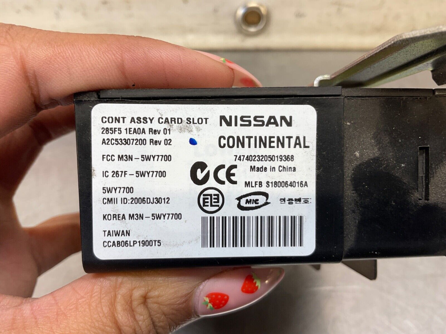 2014 Nissan Z34 370Z Key Fob and Control Sensor Card Slot Module OEM 14BILEA - On Point Parts Inc