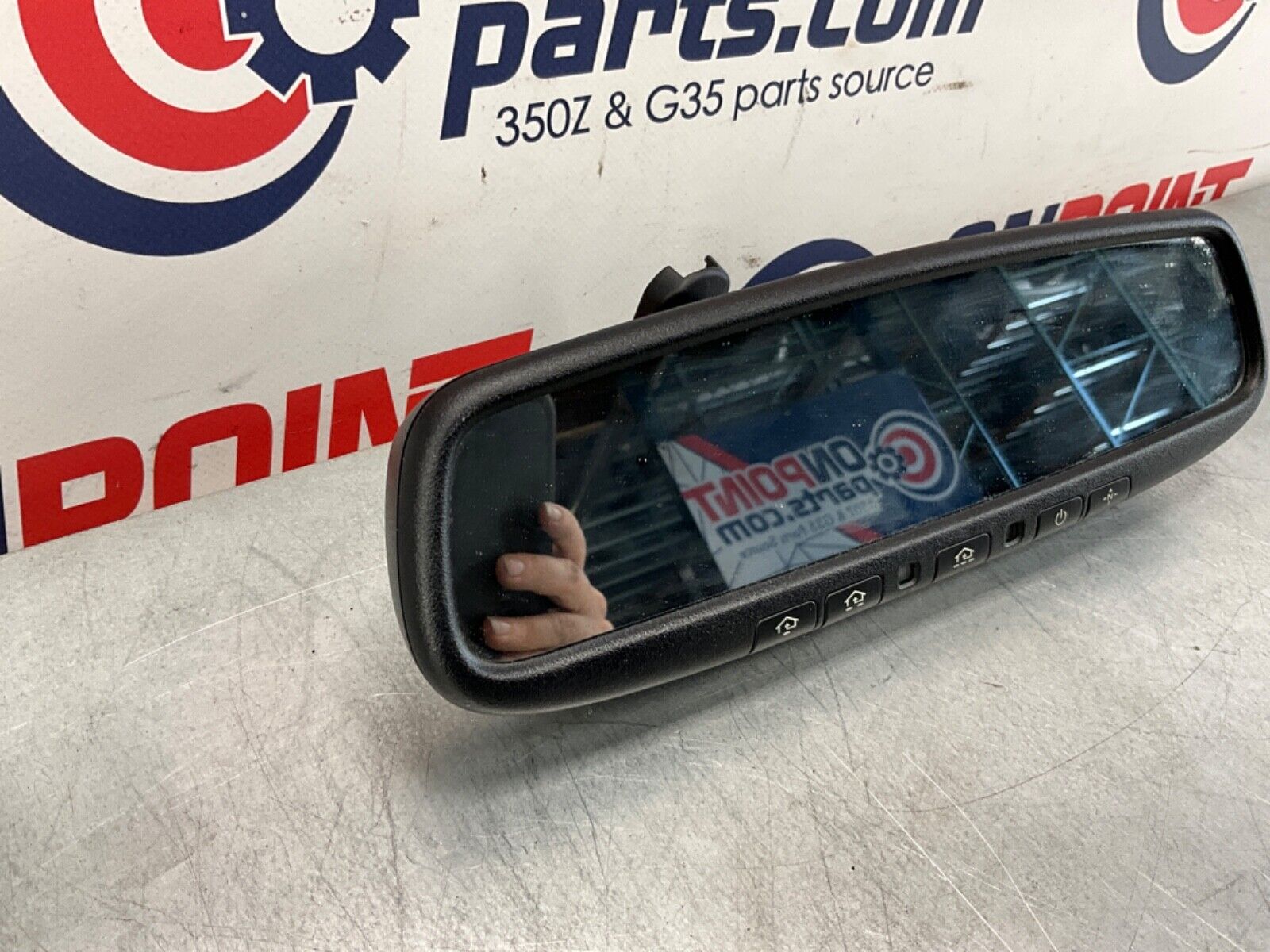2014 Nissan Z34 370Z HomeLink Rear View Mirror Auto Dim OEM 14BILEI - On Point Parts Inc