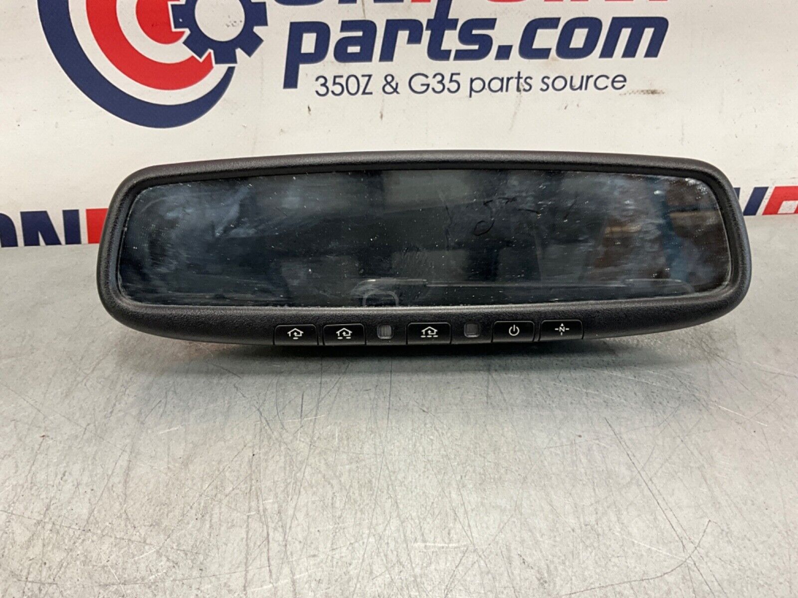 2014 Nissan Z34 370Z HomeLink Rear View Mirror Auto Dim OEM 14BILEI - On Point Parts Inc