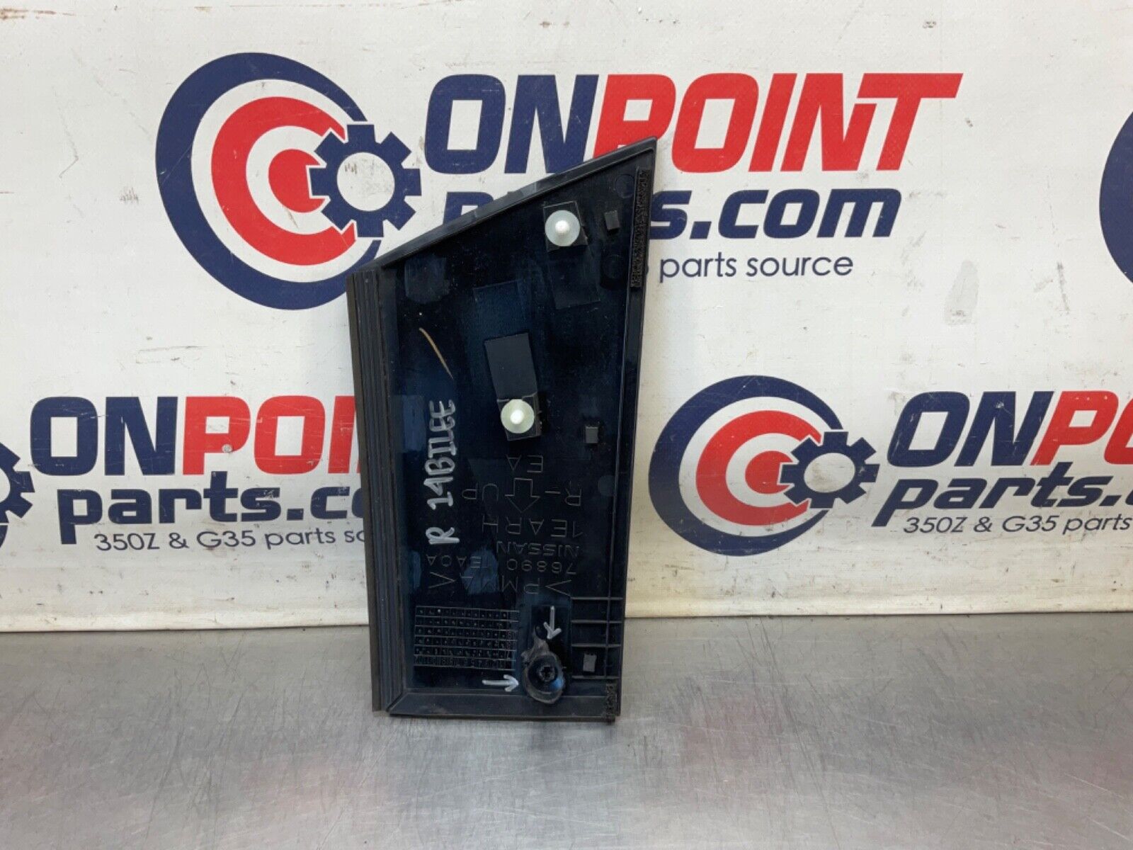 2014 Nissan Z34 370Z Passenger Right Exterior B Pillar Trim 76890 OEM 14BILEE - On Point Parts Inc