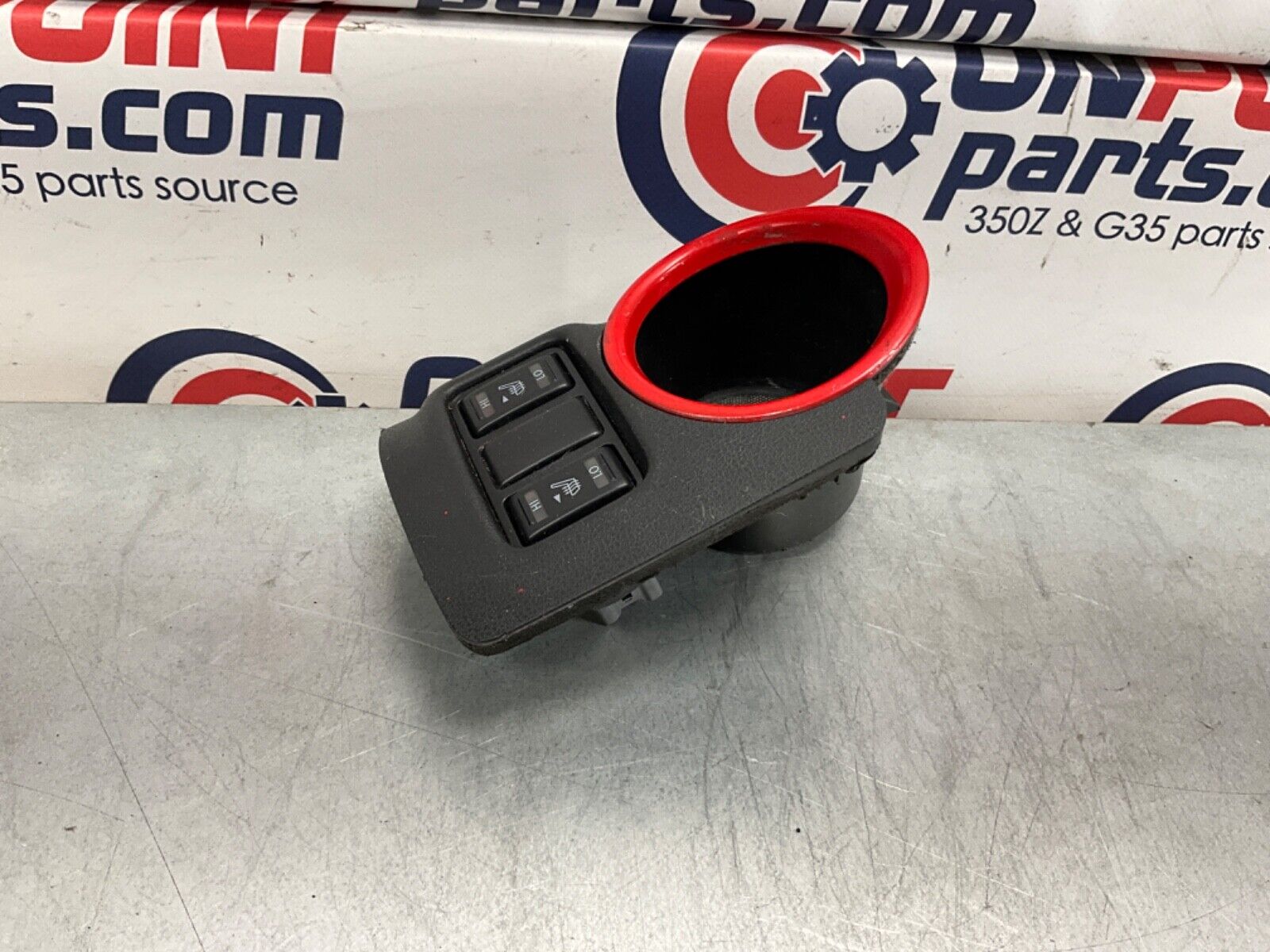 2014 Nissan Z34 370Z Center Console Cupholder Heated Seat Switch OEM 14BILEI - On Point Parts Inc