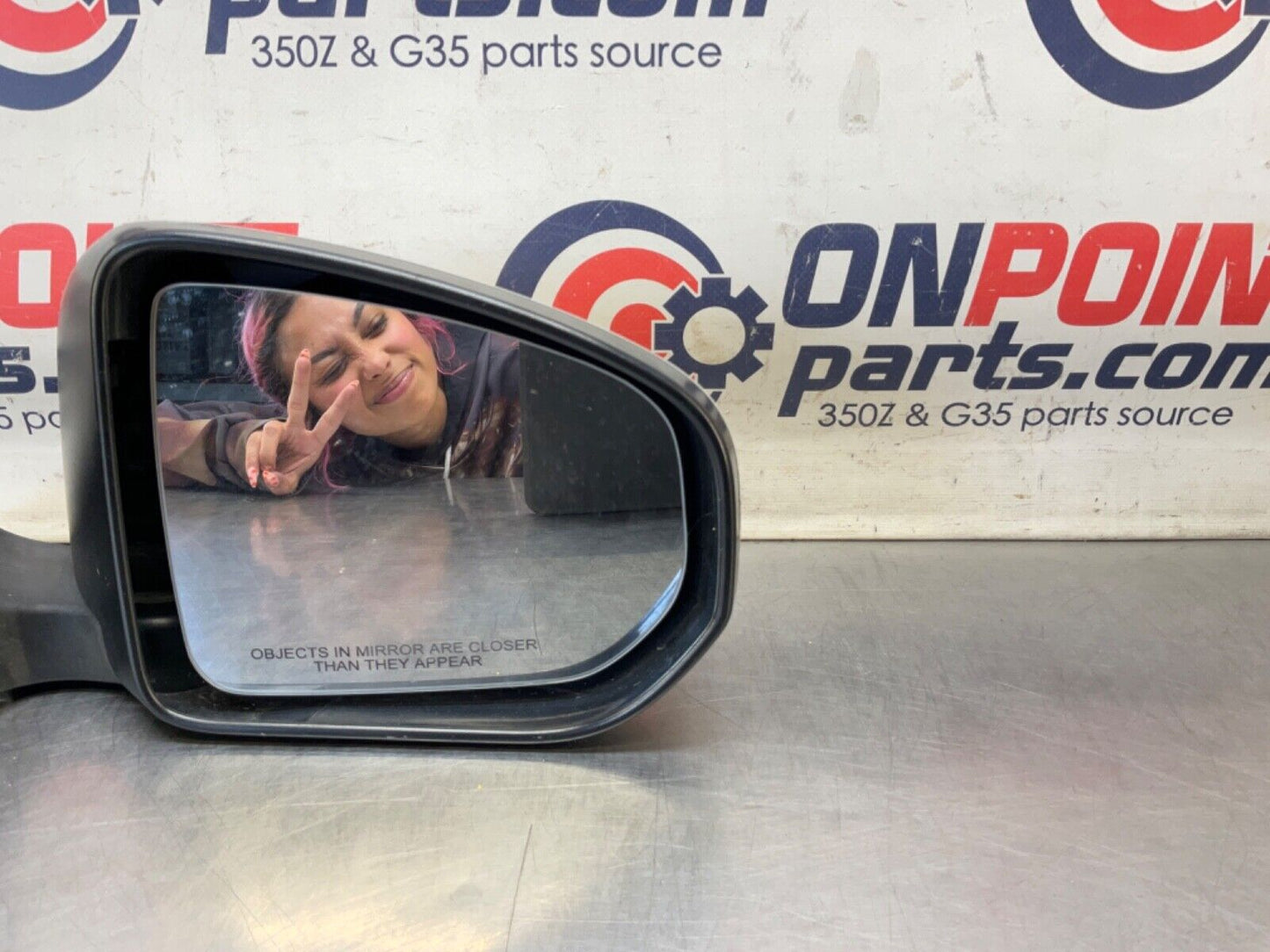 2014 Nissan Z34 370Z Passenger Right Heated Anti-Fog Side Mirror OEM 14BILEE - On Point Parts Inc