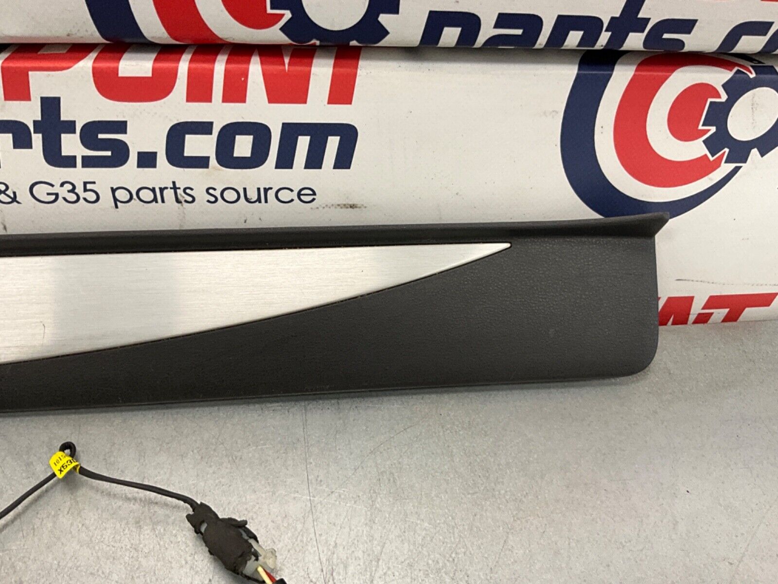 2014 Nissan 370Z Passenger Right Door Sill Illuminated Kick Plate OEM 14BILE7 - On Point Parts Inc