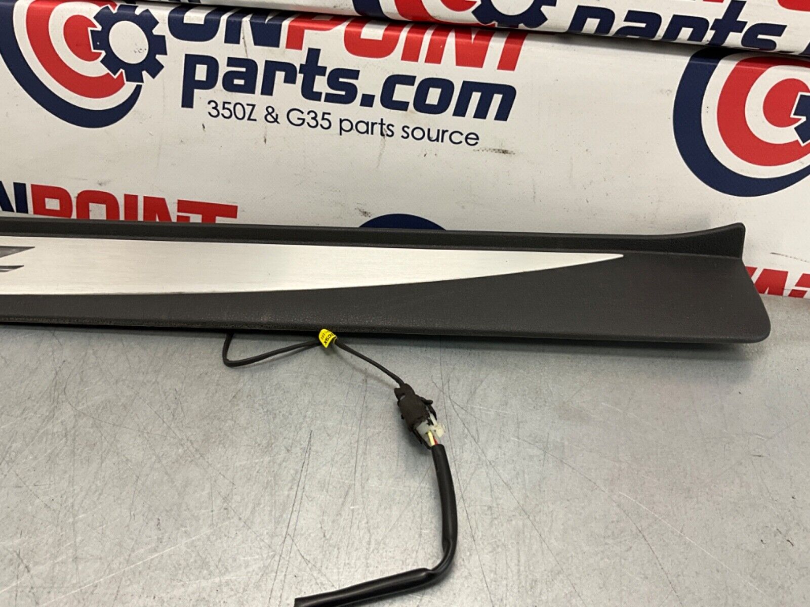 2014 Nissan 370Z Passenger Right Door Sill Illuminated Kick Plate OEM 14BILE7 - On Point Parts Inc
