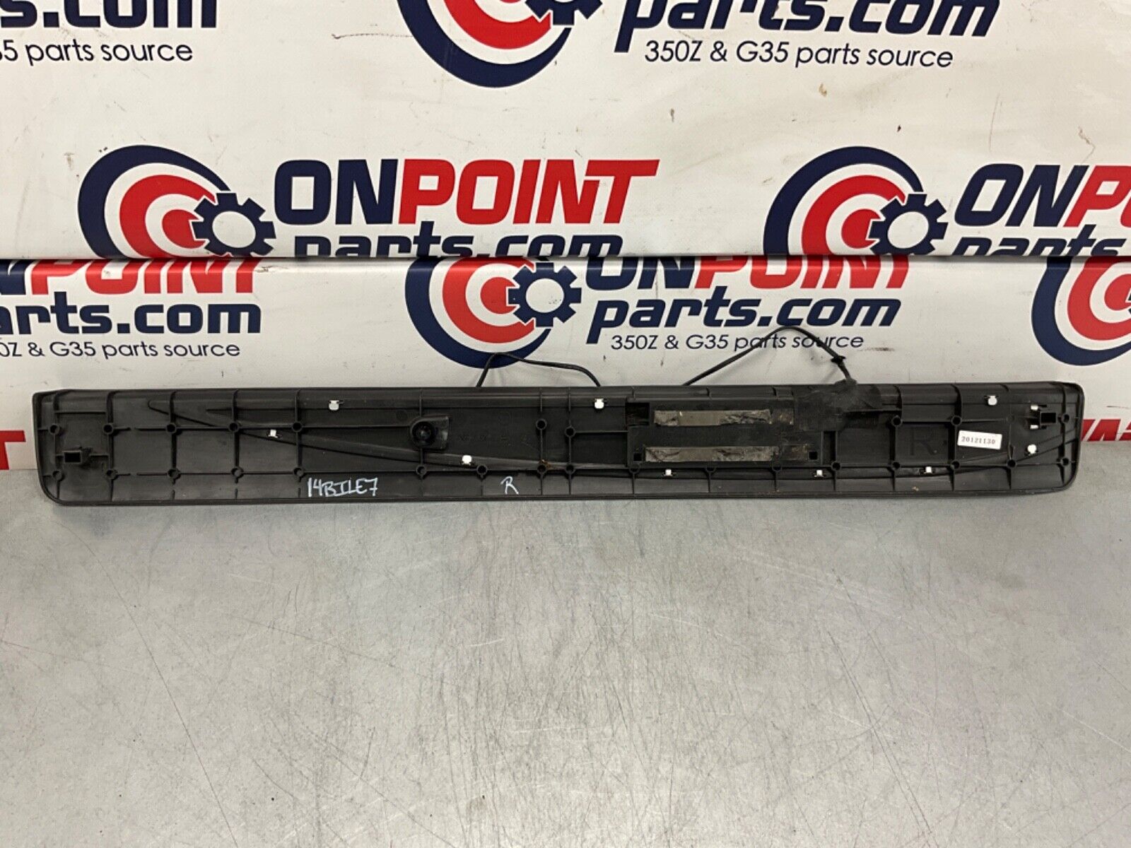 2014 Nissan 370Z Passenger Right Door Sill Illuminated Kick Plate OEM 14BILE7 - On Point Parts Inc