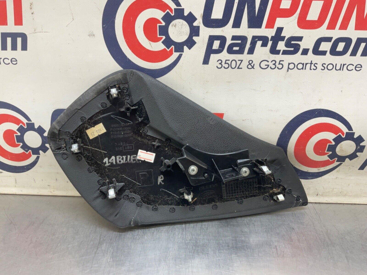 2014 Nissan Z34 370Z Passenger Center Console Padded Knee Kick Panel OEM 14BILEE - On Point Parts Inc