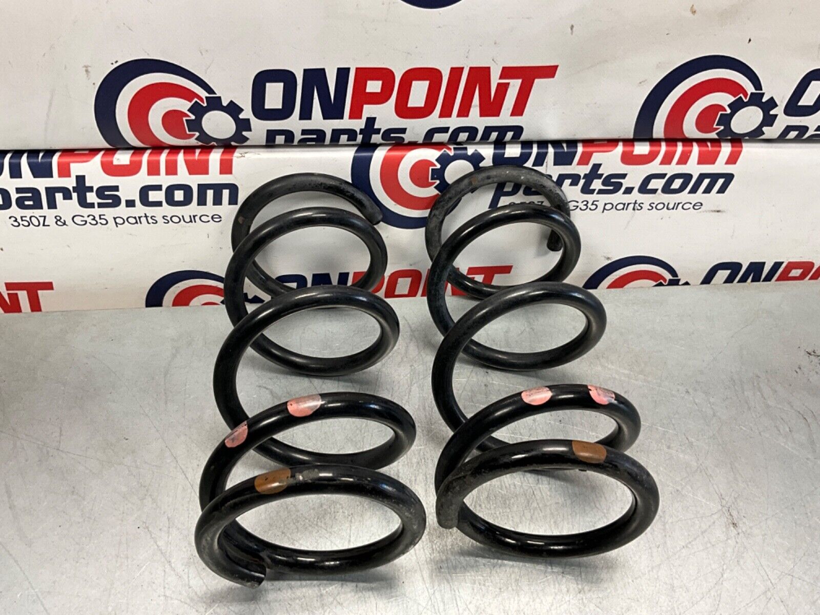 2014 Nissan Z34 370Z Rear Coil Springs OEM 14BILEI - On Point Parts Inc