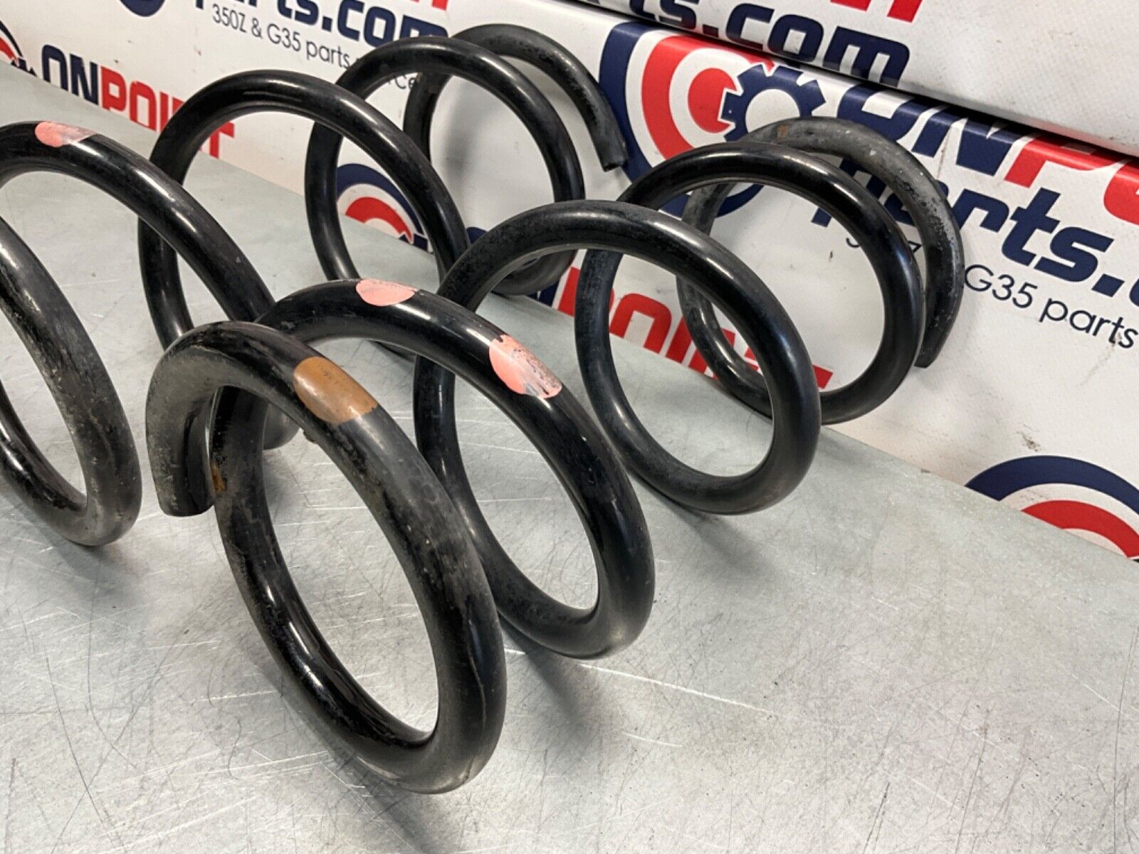 2014 Nissan Z34 370Z Rear Coil Springs OEM 14BILEI - On Point Parts Inc