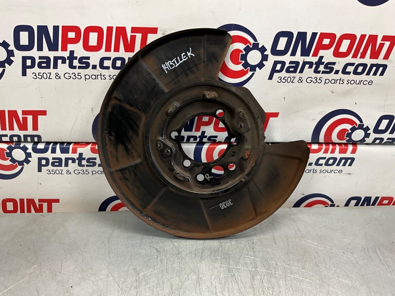 2014 Nissan Z34 370Z Passenger Akebono Sport Rear Brake Dust Shield OEM 14BILEK - On Point Parts Inc