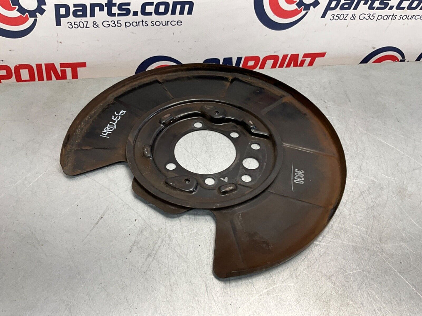 2014 Nissan Z34 370Z Driver Rear Akebono Sport Brake Dust Shield OEM 14BILEG - On Point Parts Inc