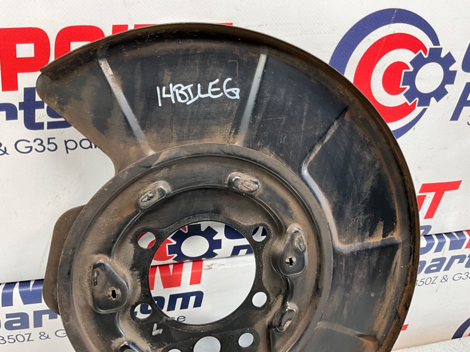 2014 Nissan Z34 370Z Driver Rear Akebono Sport Brake Dust Shield OEM 14BILEG - On Point Parts Inc