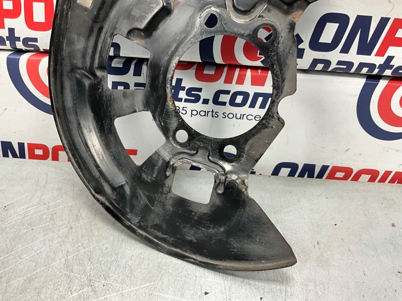 2014 Nissan Z34 370Z Driver Front Akebono Sport Brake Dust Shield OEM 14BILE - On Point Parts Inc