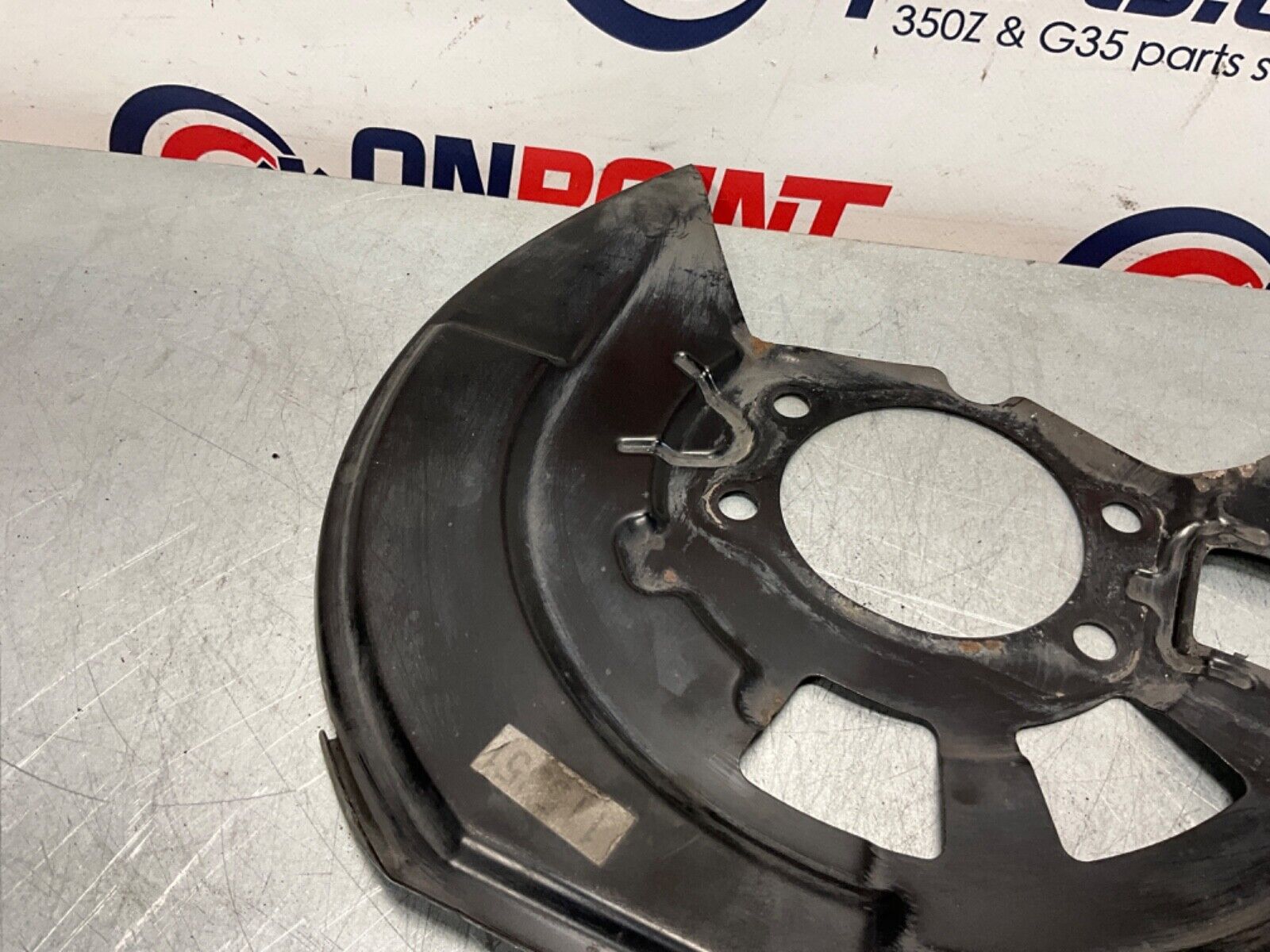 2014 Nissan Z34 370Z Driver Front Akebono Sport Brake Dust Shield OEM 14BILE - On Point Parts Inc