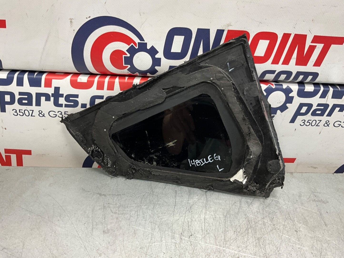 2014 Nissan Z34 370Z Driver Left Rear Quarter Side Window Glass OEM 14BILEG - On Point Parts Inc