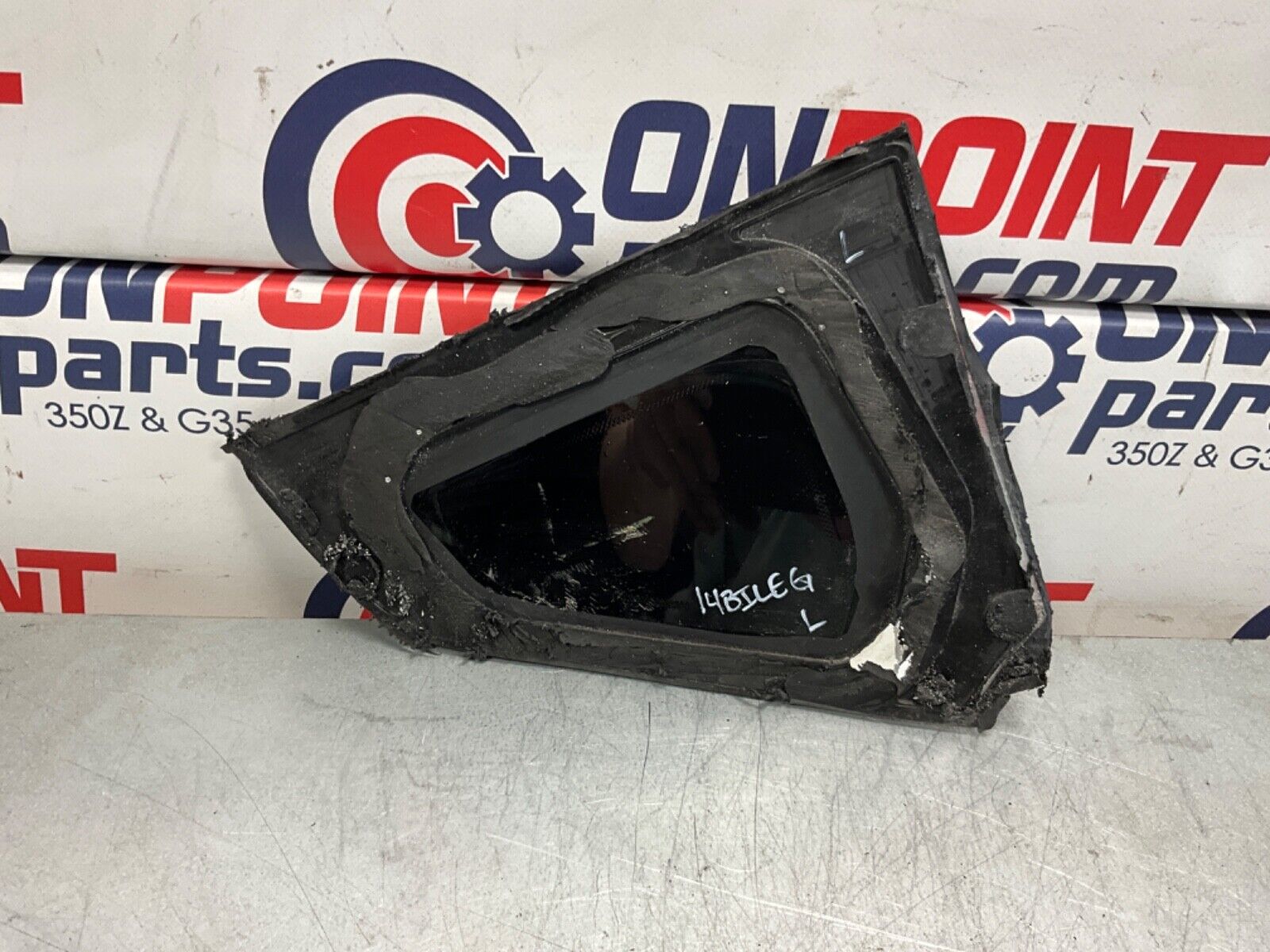 2014 Nissan Z34 370Z Driver Left Rear Quarter Side Window Glass OEM 14BILEG - On Point Parts Inc