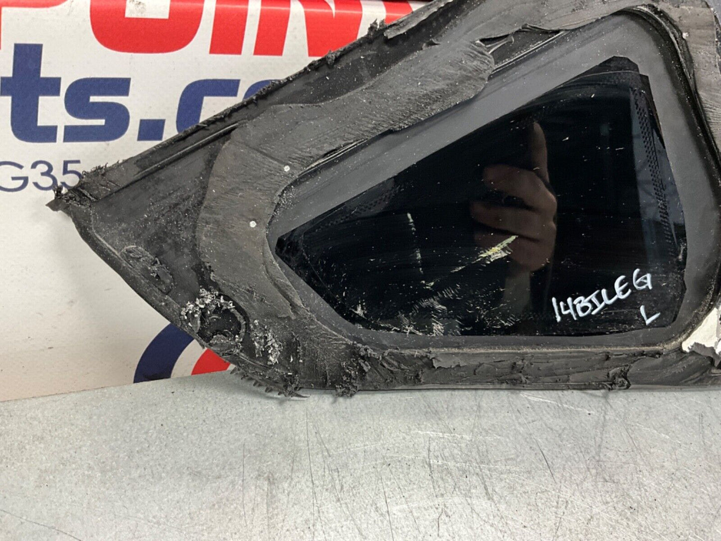 2014 Nissan Z34 370Z Driver Left Rear Quarter Side Window Glass OEM 14BILEG - On Point Parts Inc