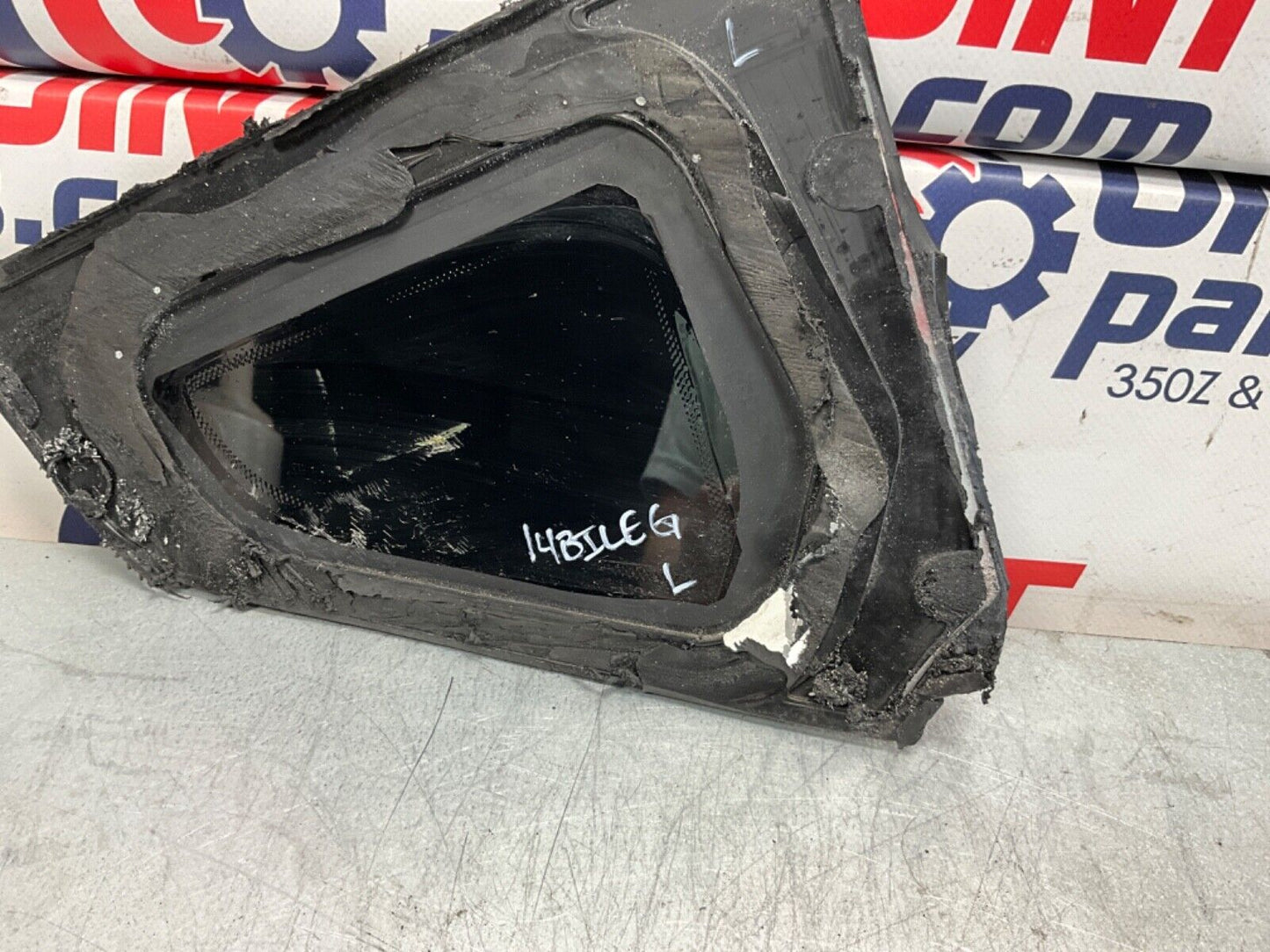 2014 Nissan Z34 370Z Driver Left Rear Quarter Side Window Glass OEM 14BILEG - On Point Parts Inc