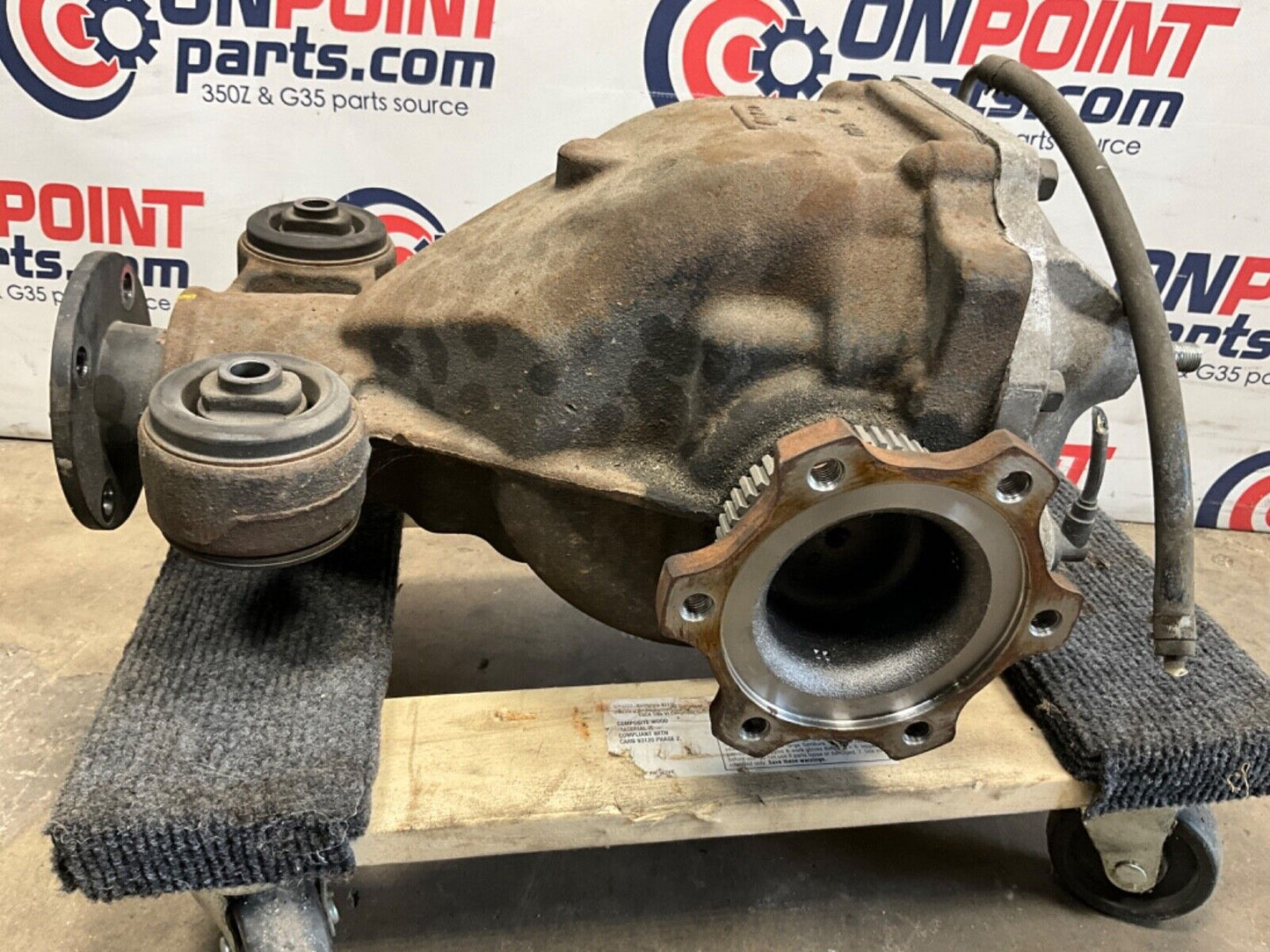 2014 Nissan Z34 370Z Rear Differential Manual 6MT 3.69 88k OEM 14BILE0 - On Point Parts Inc