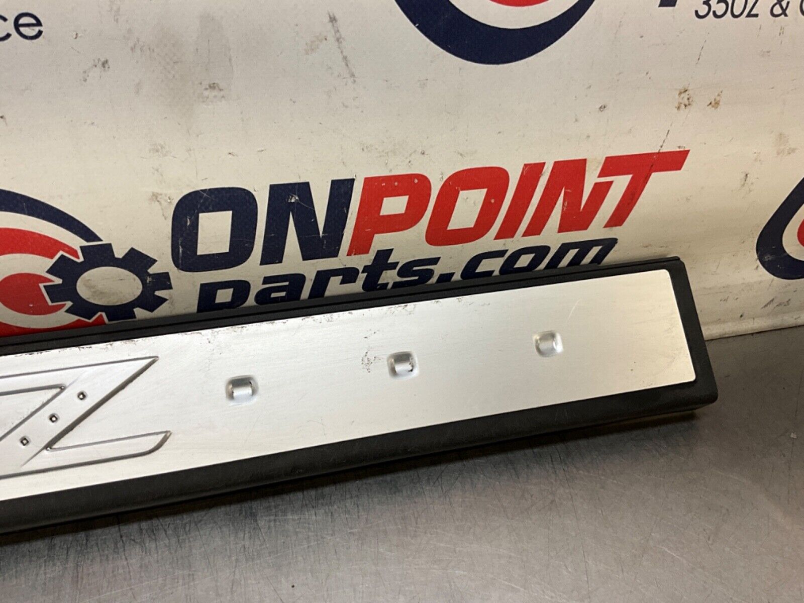 2007 Nissan Z33 350Z Passenger Right Door Sill Kick Plate Trim 769B0 OEM 23BIZE7 - On Point Parts Inc