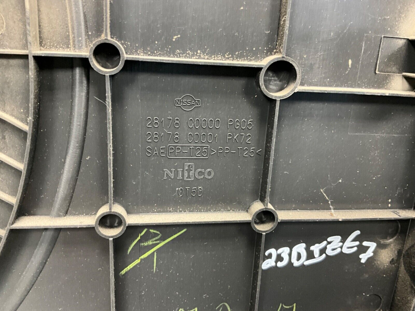 2007 Nissan Z33 350Z Driver Left Bose Subwoofer Speaker Cover 28178 OEM 23BIZE7 - On Point Parts Inc