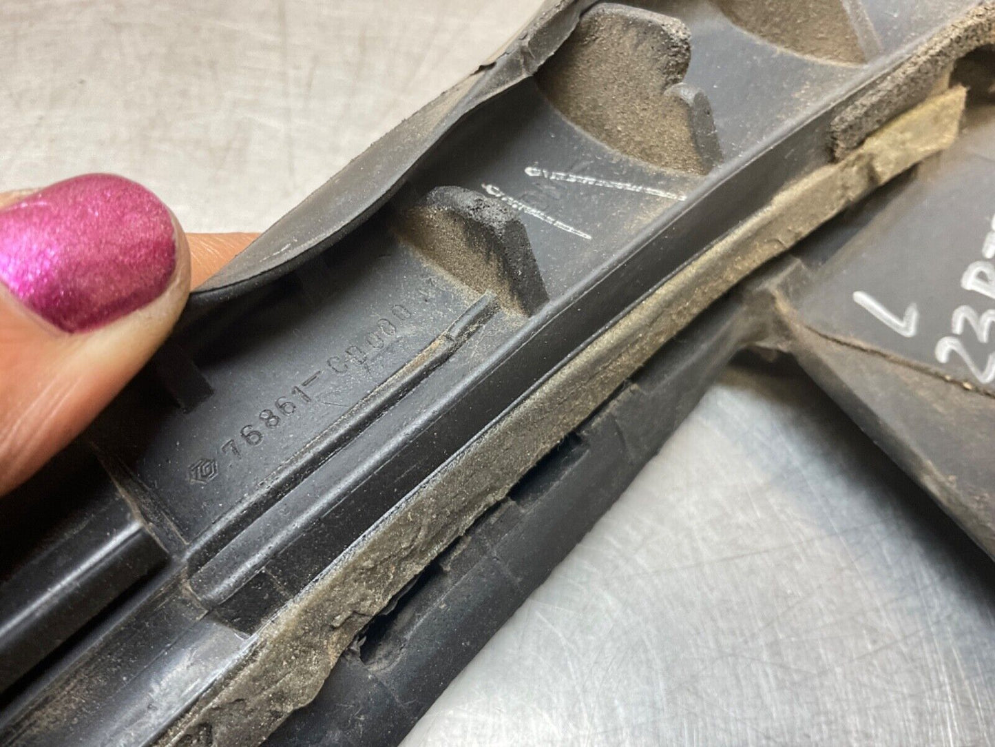 2007 Nissan Z33 350Z Driver Left A Pillar Weatherstrip Retainer OEM 23BIZEA - On Point Parts Inc