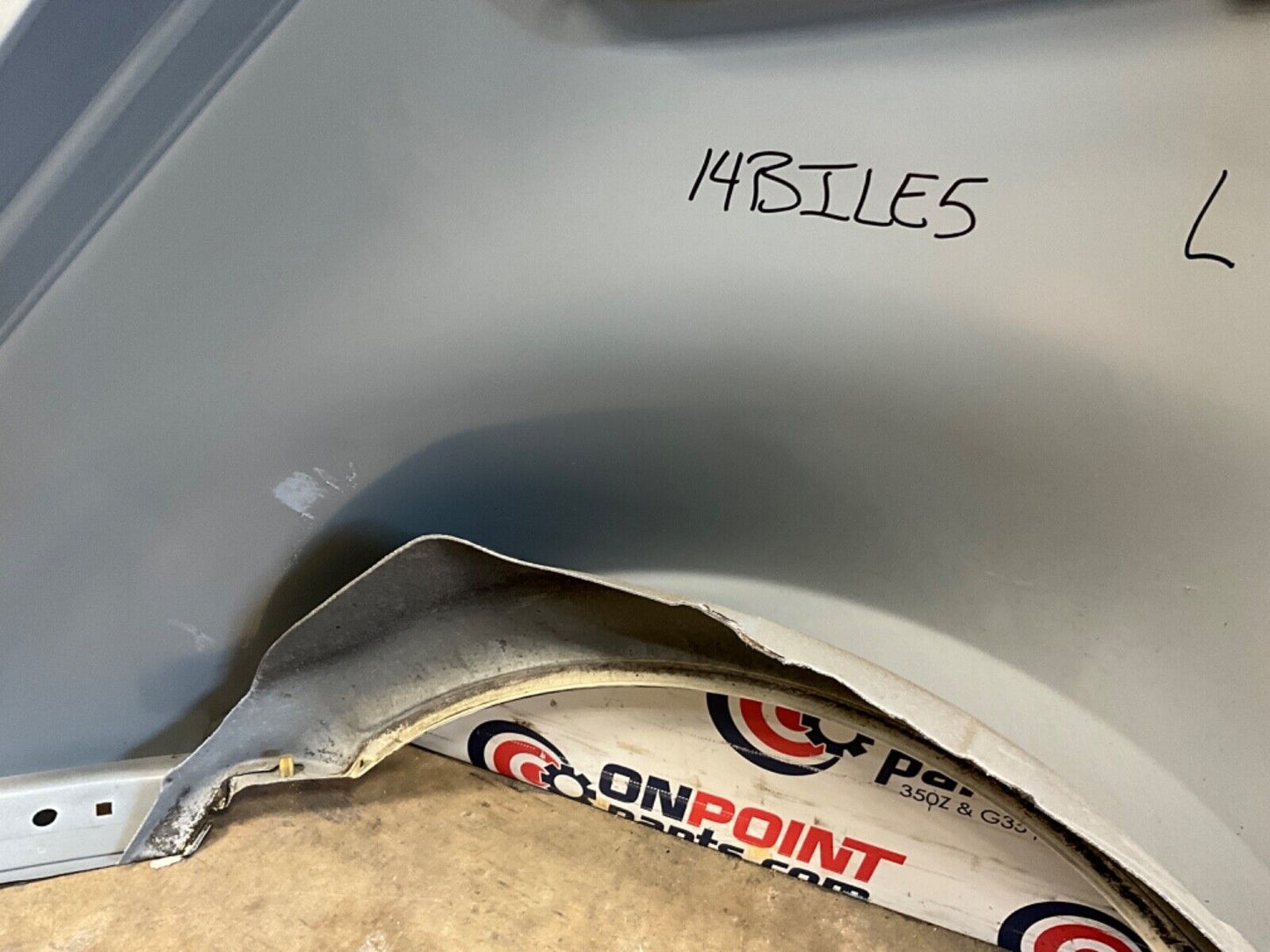 2014 Nissan Z34 370Z Driver Left Rear Quarter Fender OEM 14BILE5 - On Point Parts Inc