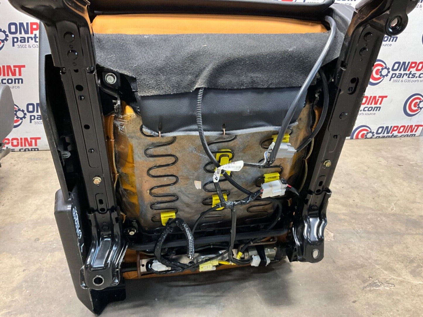 2006 Nissan Z33 350Z Convertible Burnt Orange Leather Net Seats OEM 23BJJE9 - On Point Parts Inc