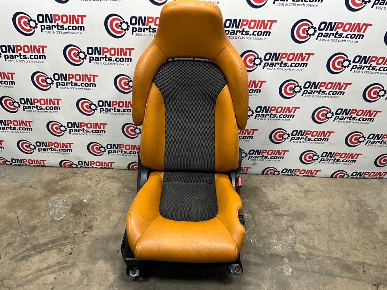 2006 Nissan Z33 350Z Convertible Burnt Orange Leather Net Seats OEM 23BJJE9 - On Point Parts Inc