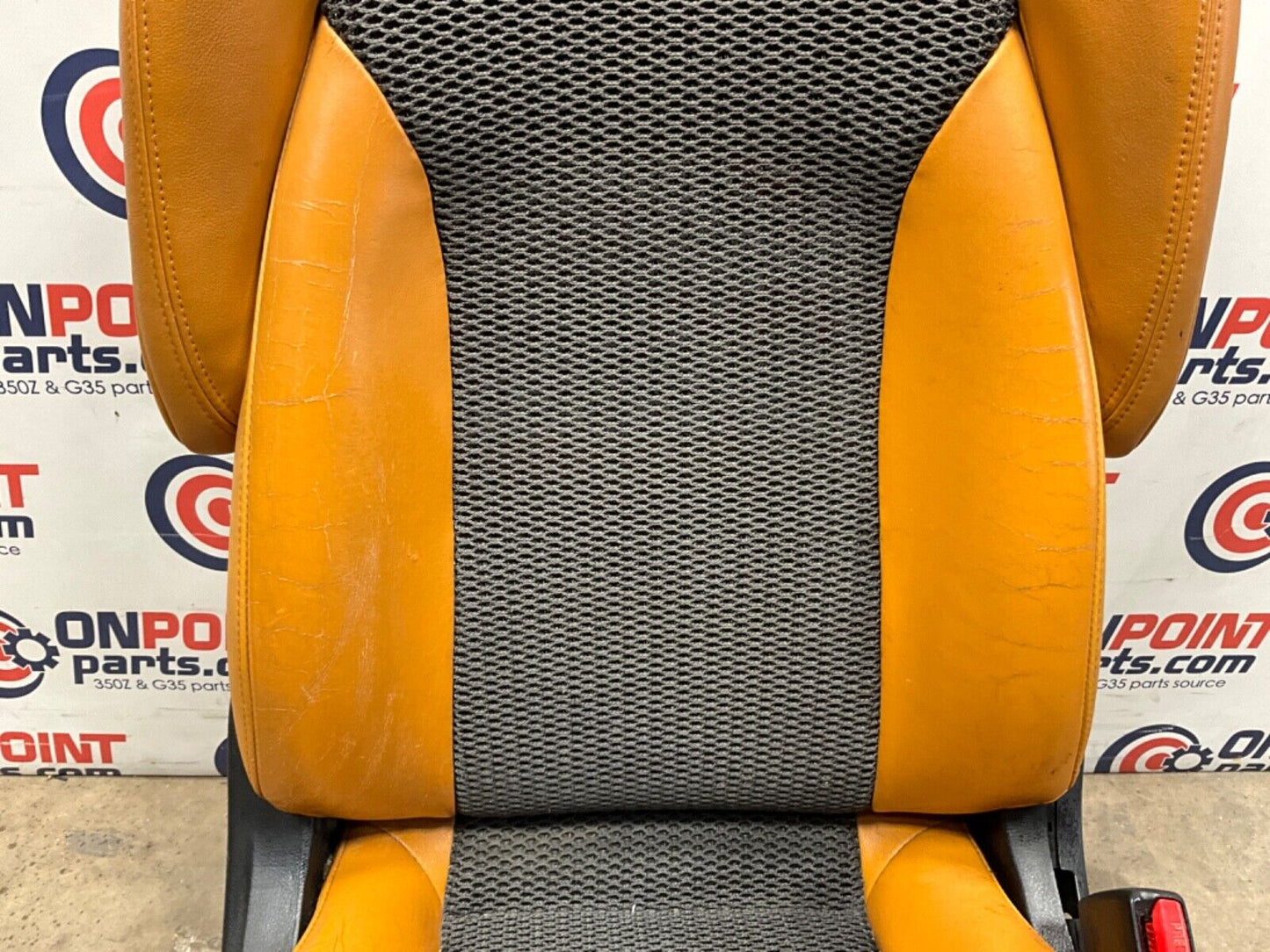 2006 Nissan Z33 350Z Convertible Burnt Orange Leather Net Seats OEM 23BJJE9 - On Point Parts Inc