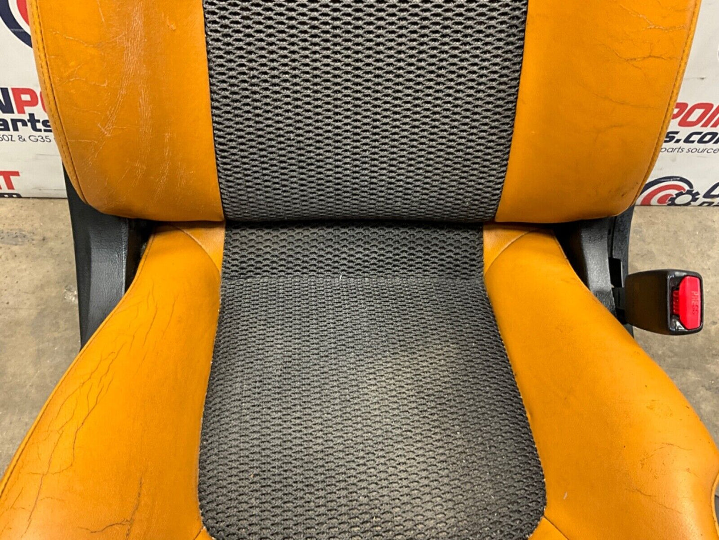 2006 Nissan Z33 350Z Convertible Burnt Orange Leather Net Seats OEM 23BJJE9 - On Point Parts Inc