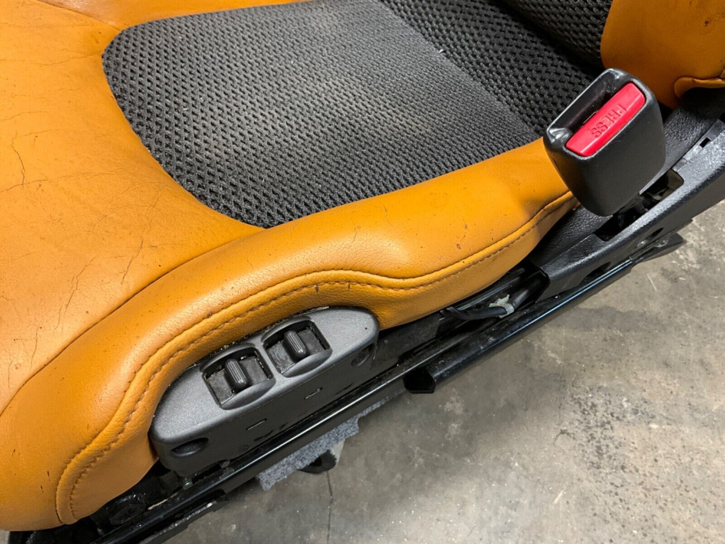 2006 Nissan Z33 350Z Convertible Burnt Orange Leather Net Seats OEM 23BJJE9 - On Point Parts Inc