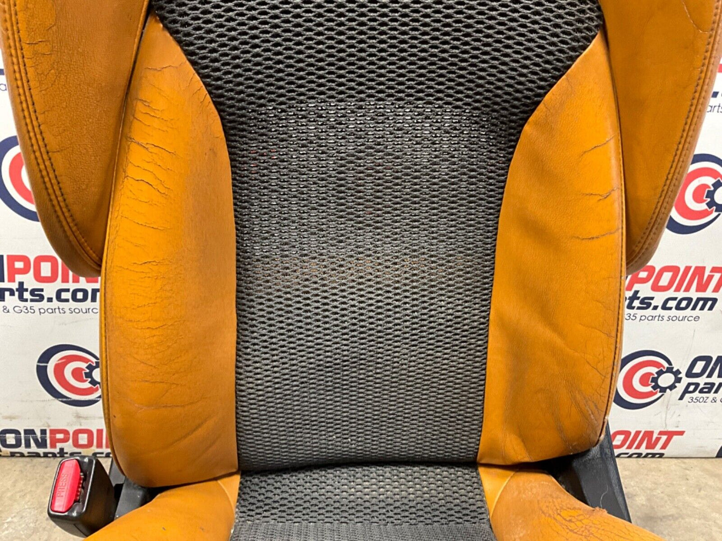 2006 Nissan Z33 350Z Convertible Burnt Orange Leather Net Seats OEM 23BJJE9 - On Point Parts Inc